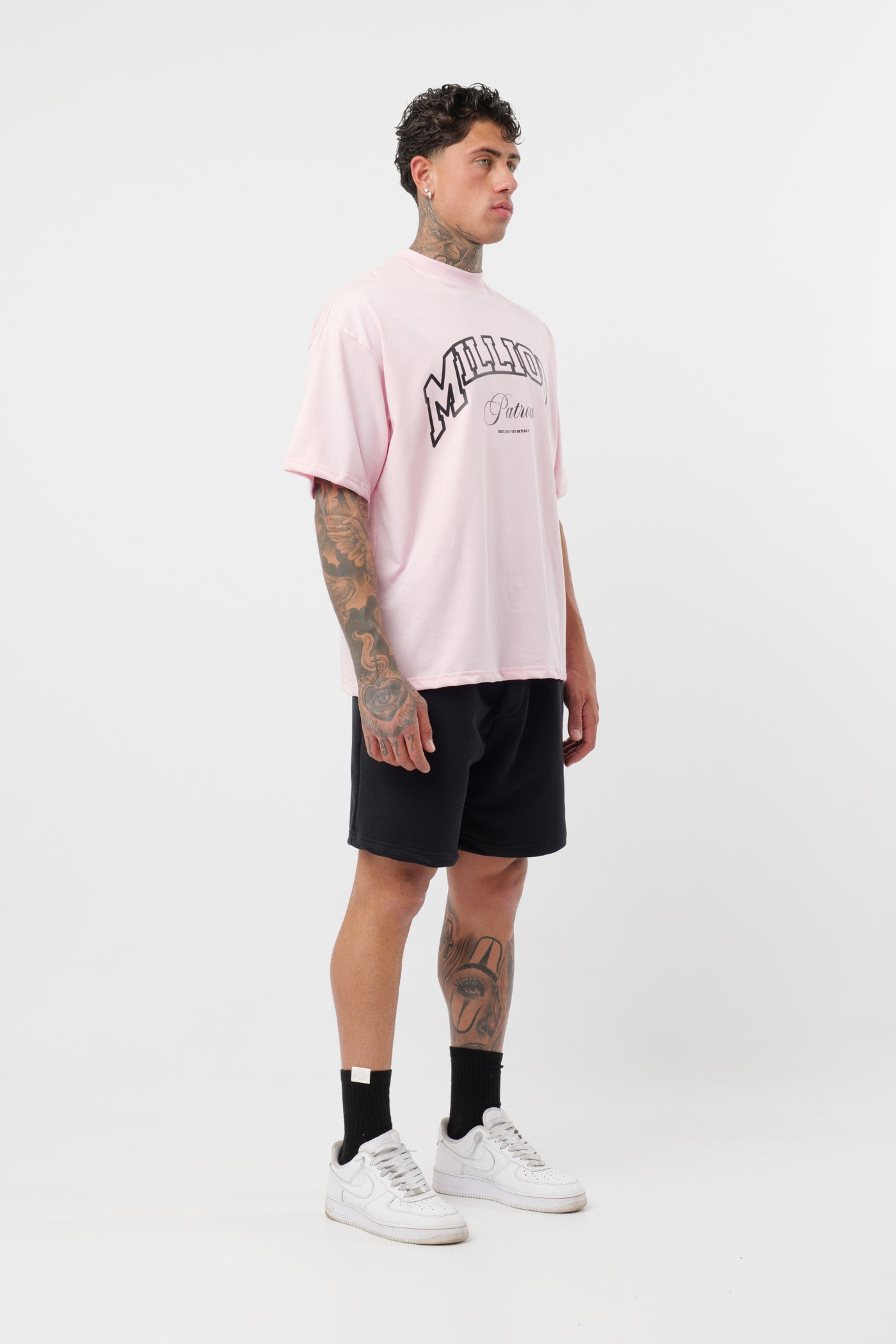 Short Patron Noir et Rose