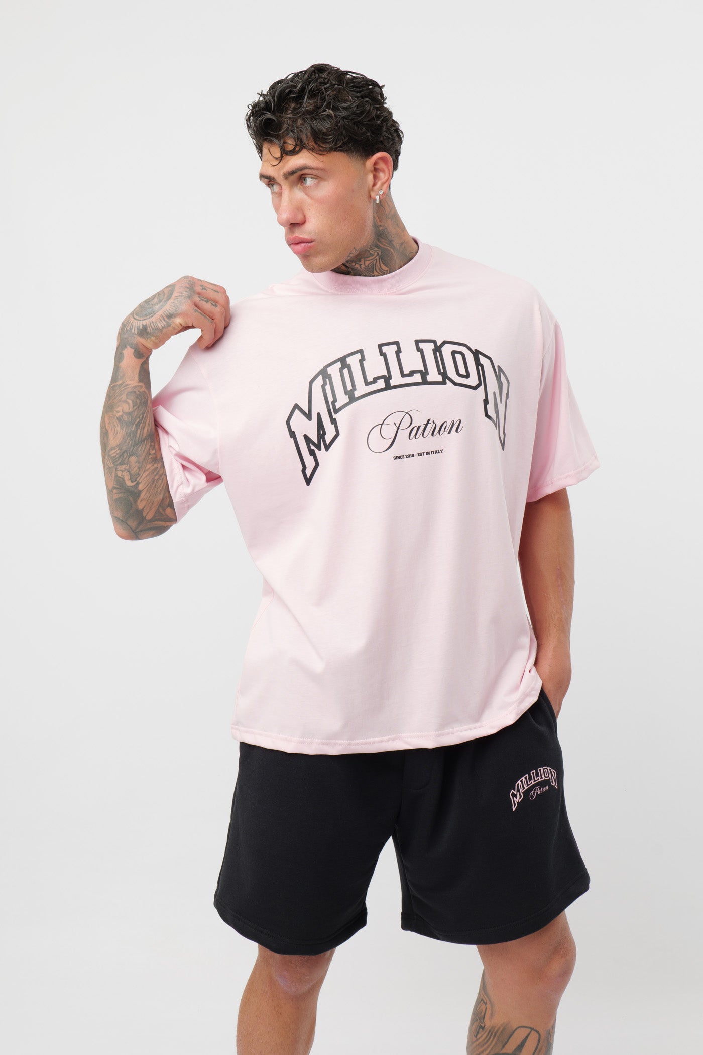 Short Patron Noir et Rose