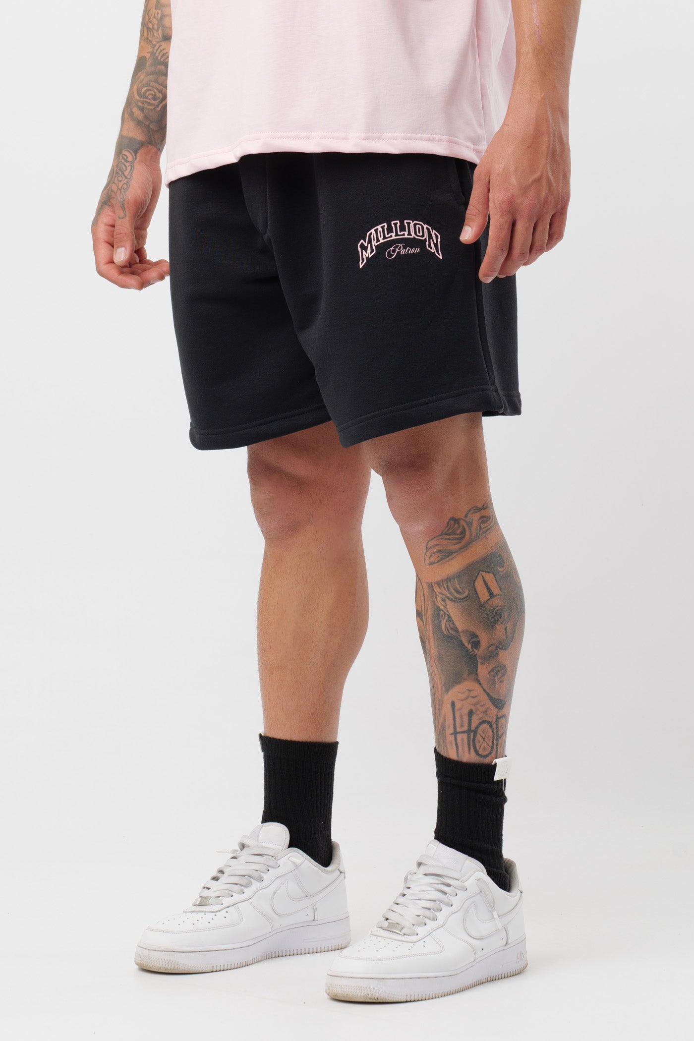 Short Patron Noir et Rose