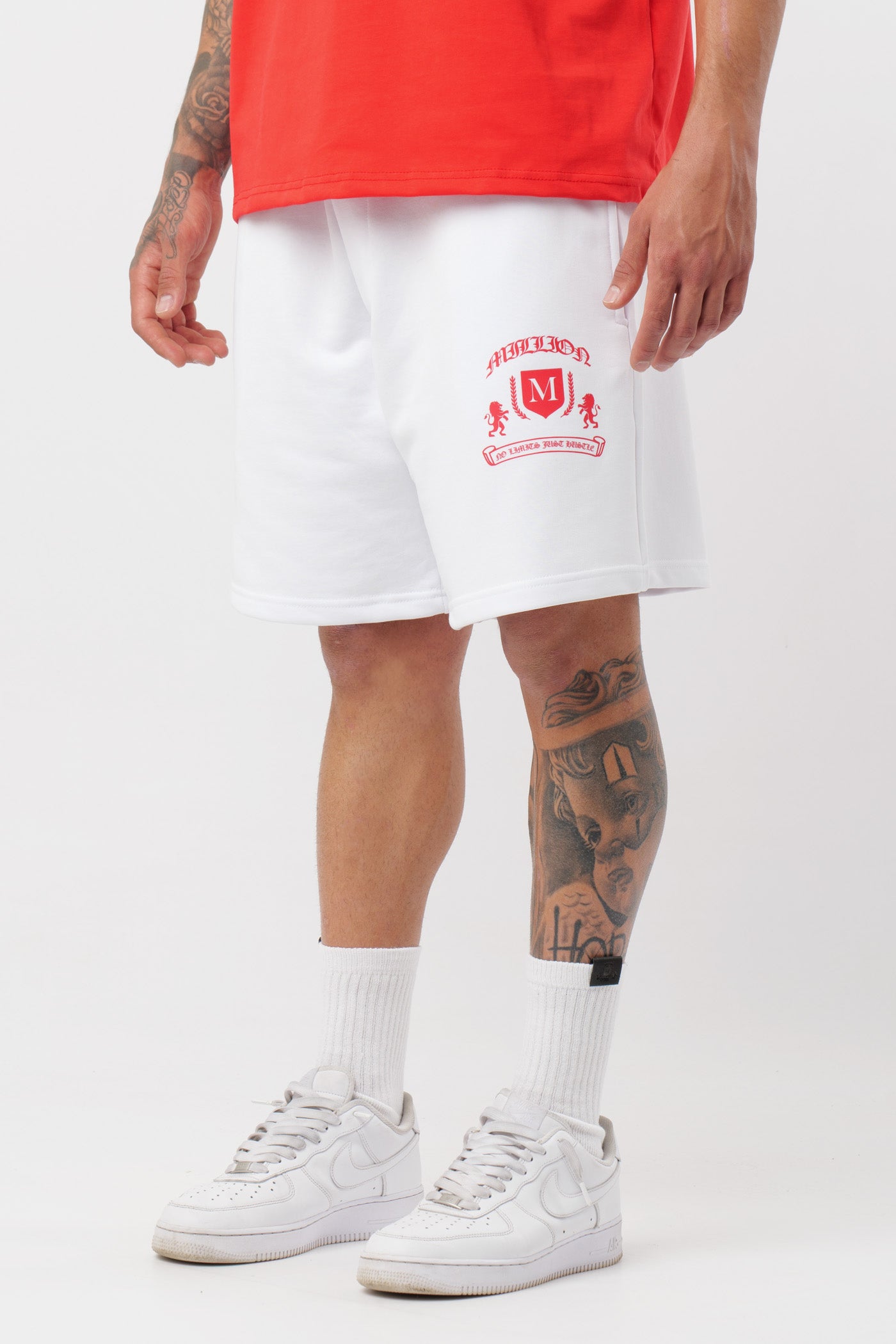 Short Monarch blanc rouge