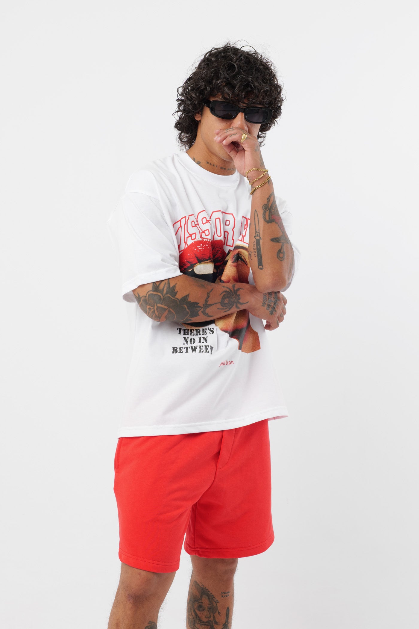 Short Drip rouge