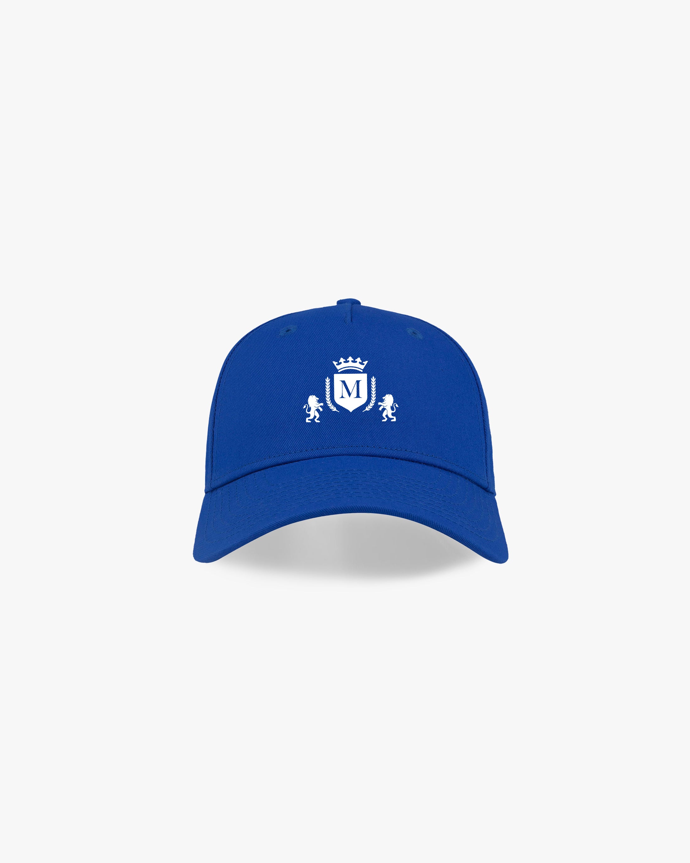 Casquette royal avec logo blanc