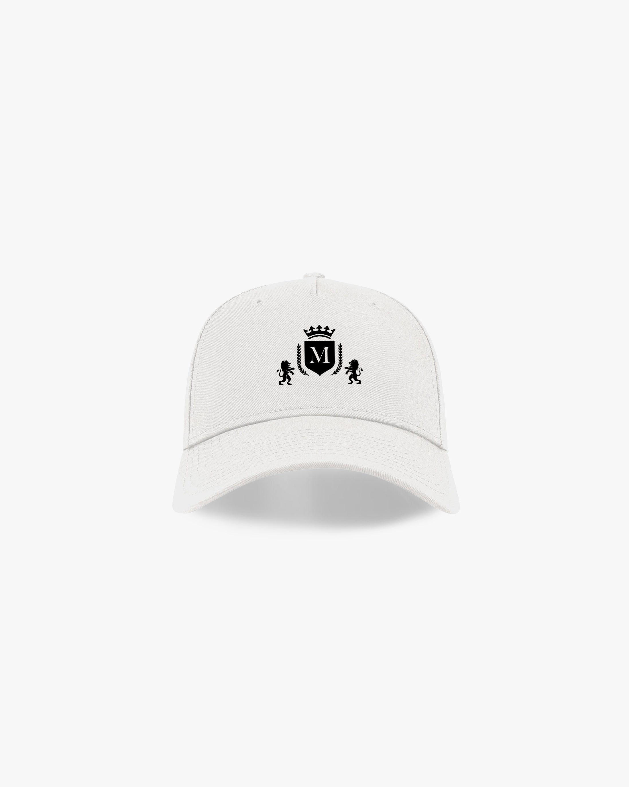 Casquette Blanche avec Logo Noir