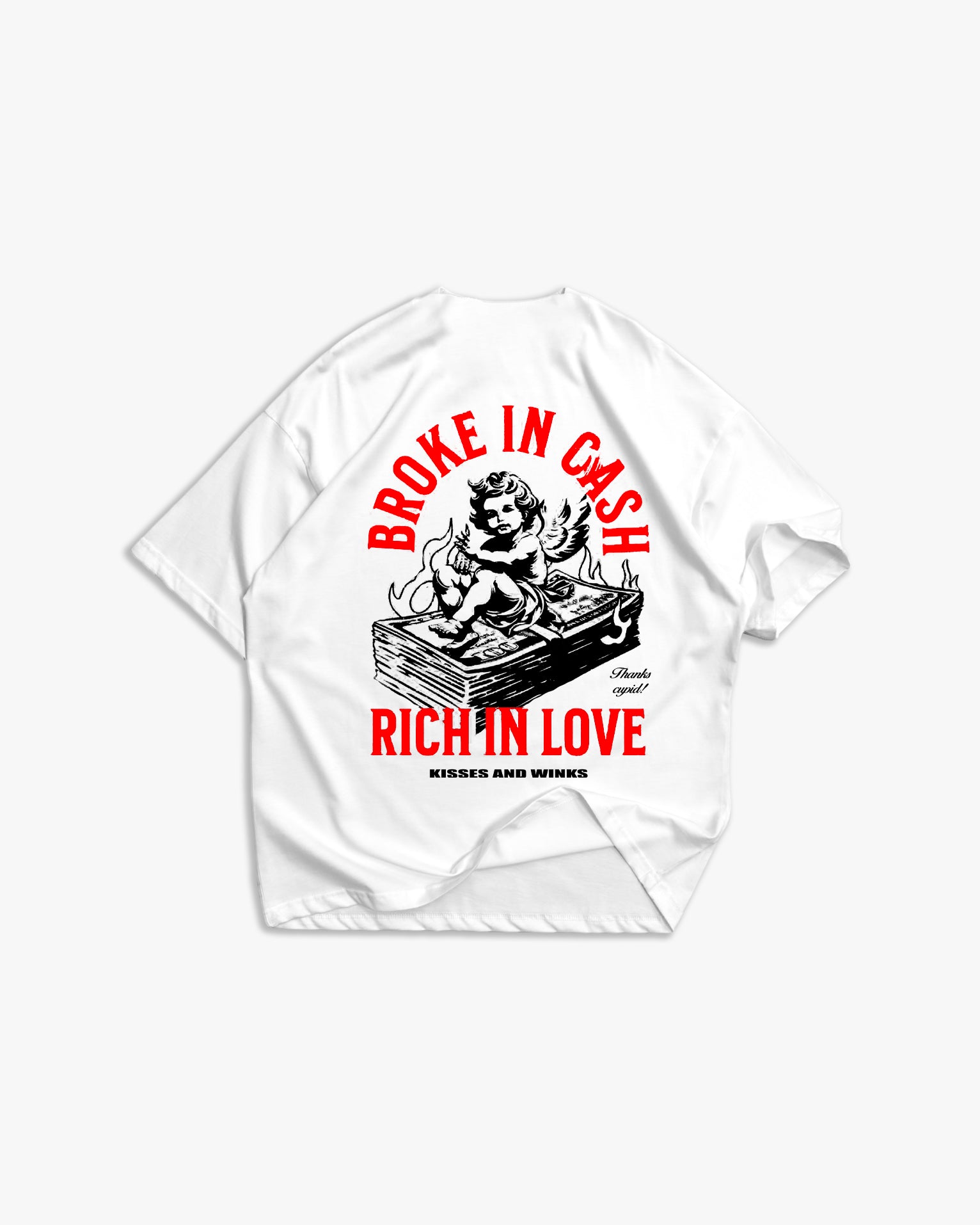 T-shirt Broke in Cash blanche