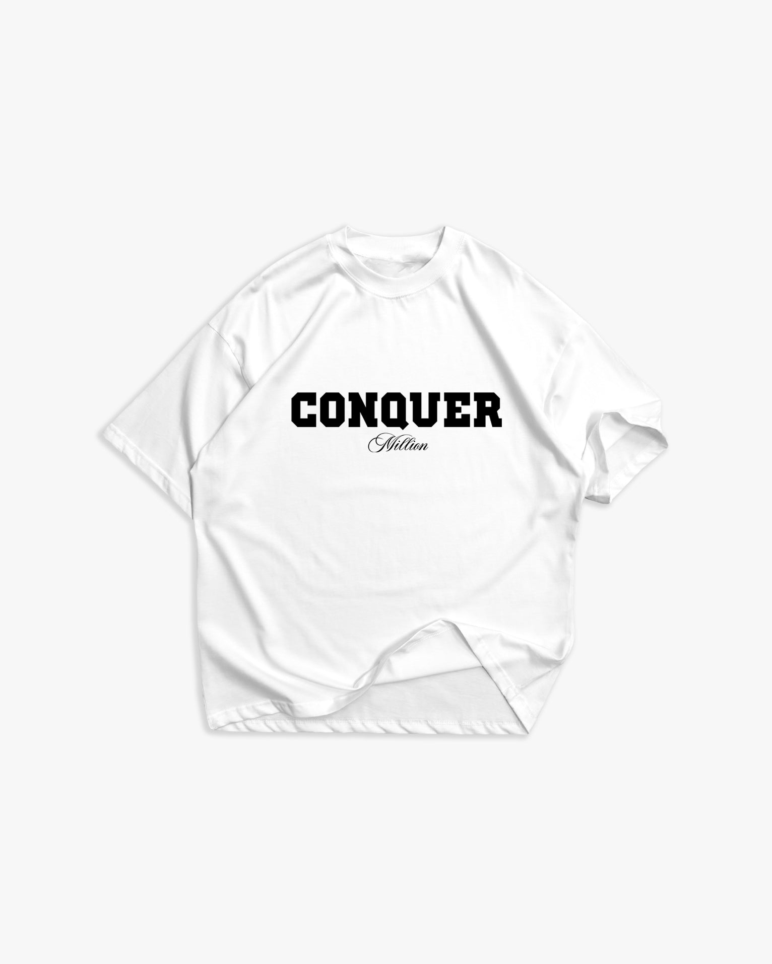 T-shirt Conquer blanche