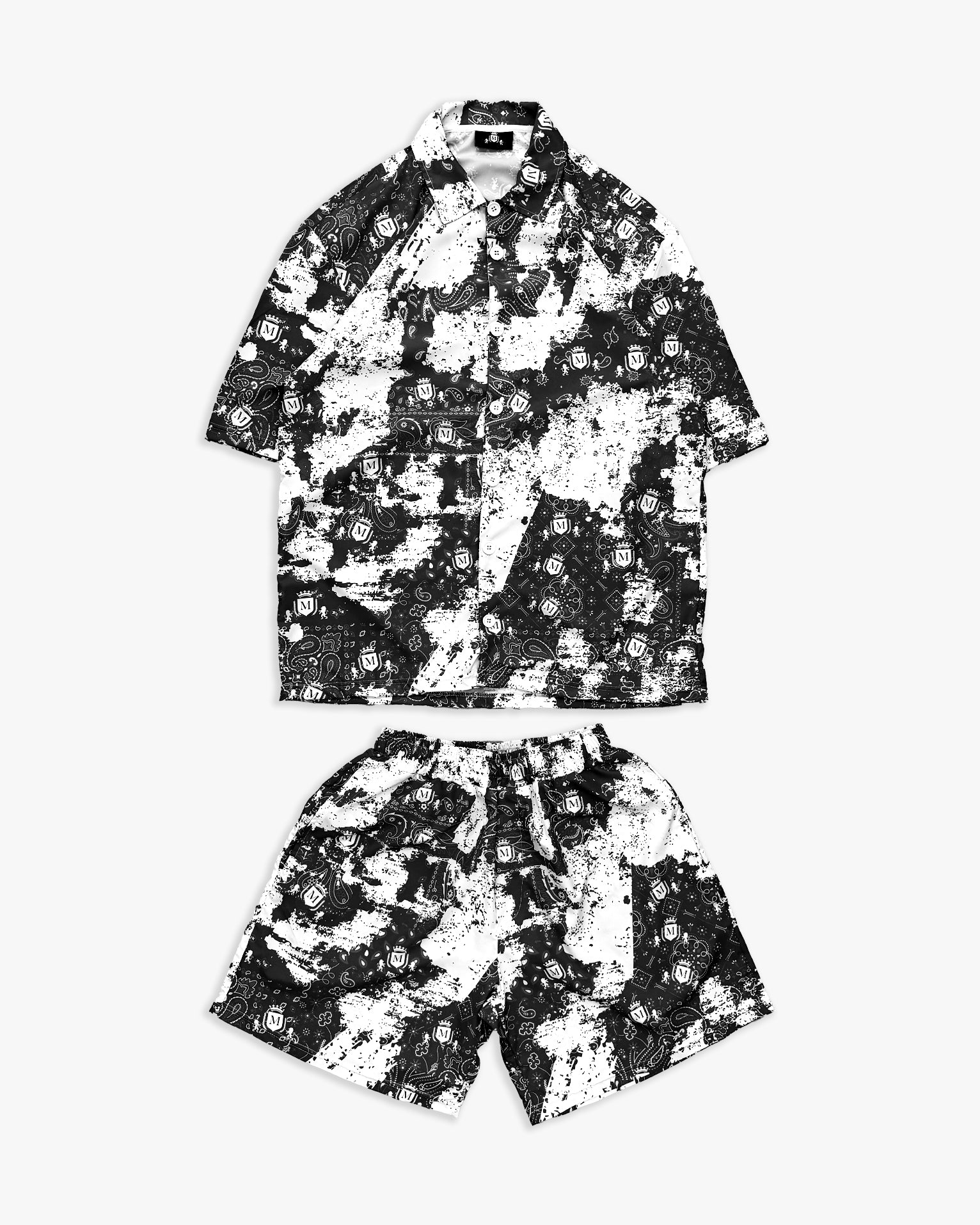 Coordonné Paisley Noir
