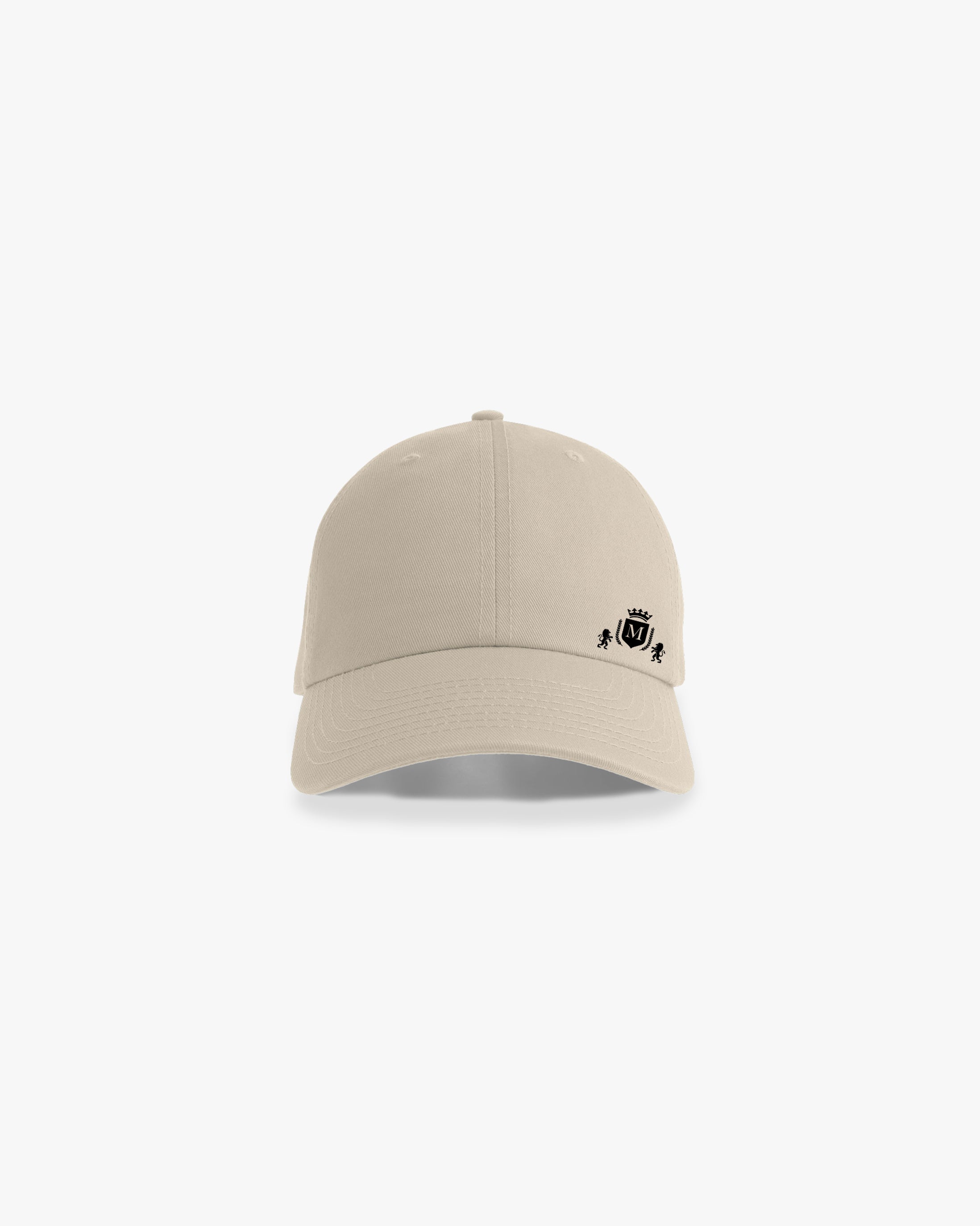 Casquette beige avec mini-logo noir