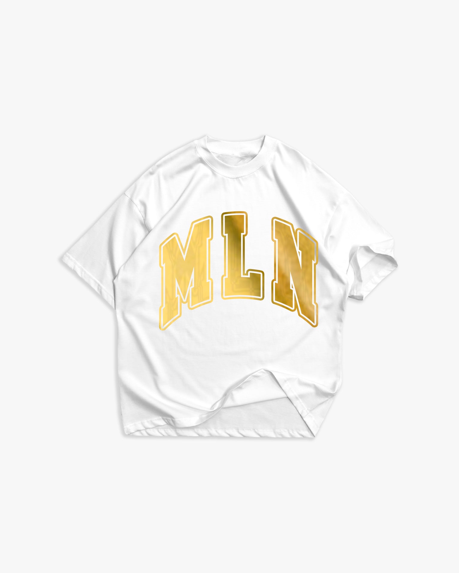T-shirt MLN Gold White