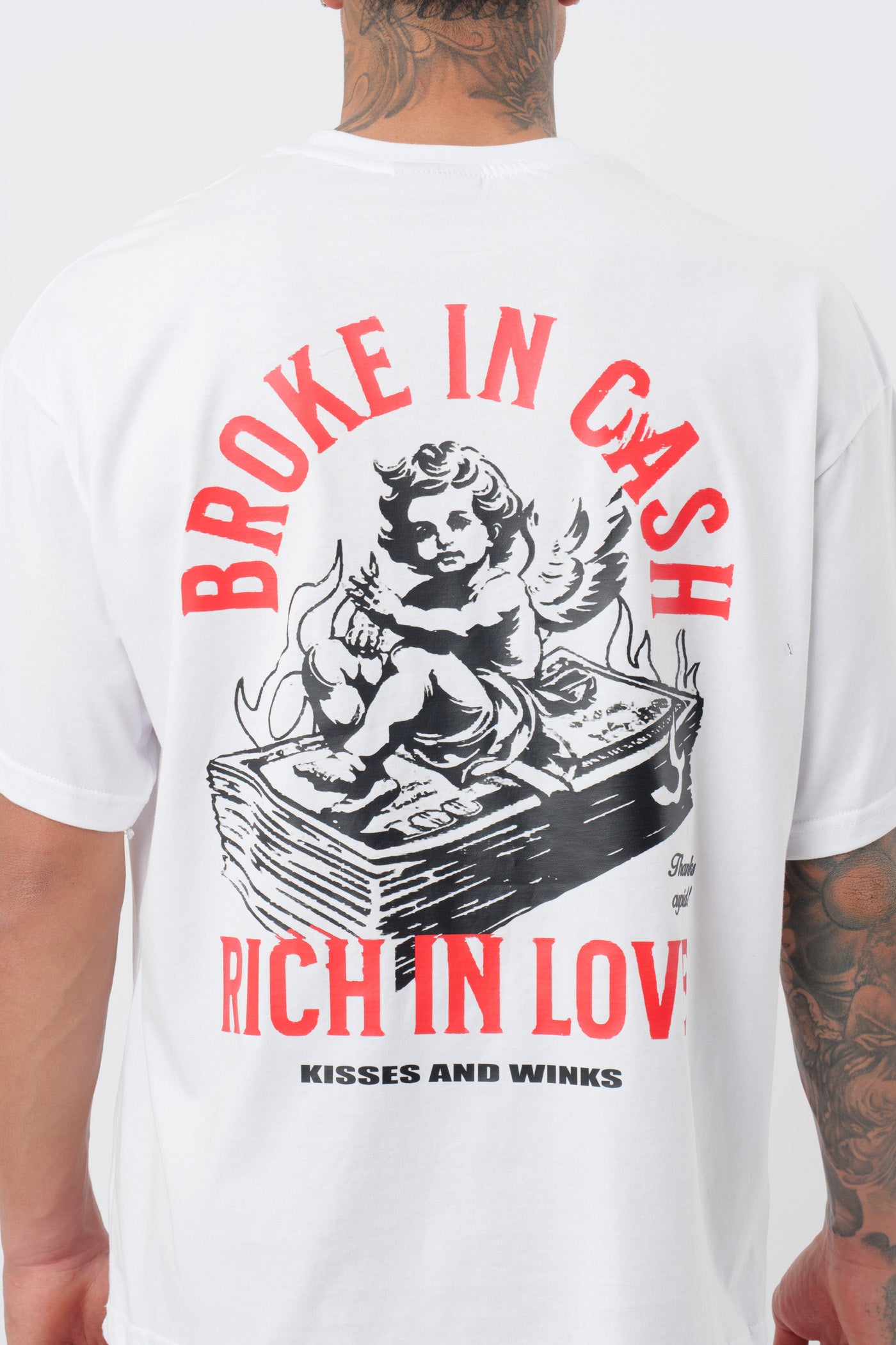 T-shirt Broke in Cash blanche