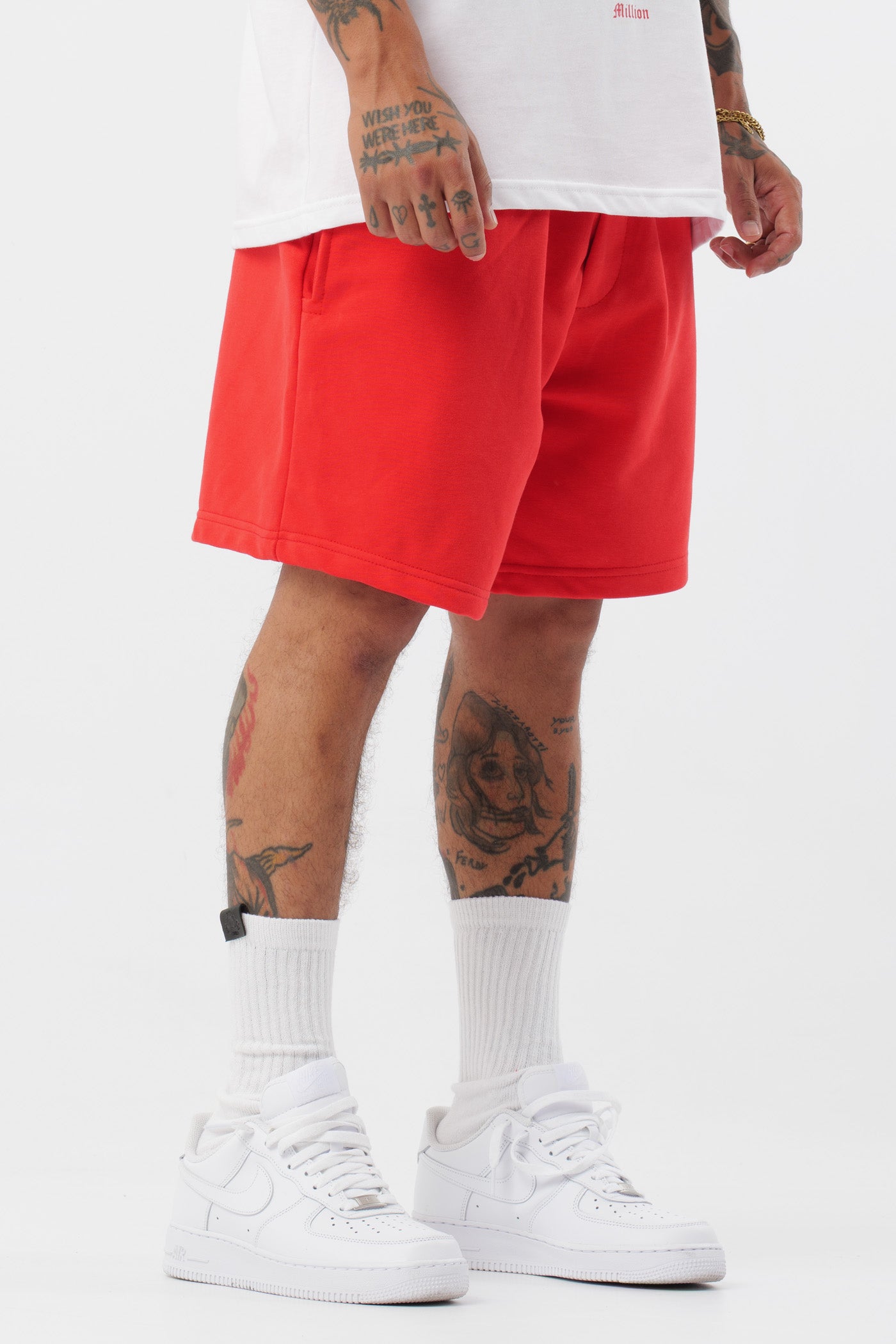 Short Drip rouge