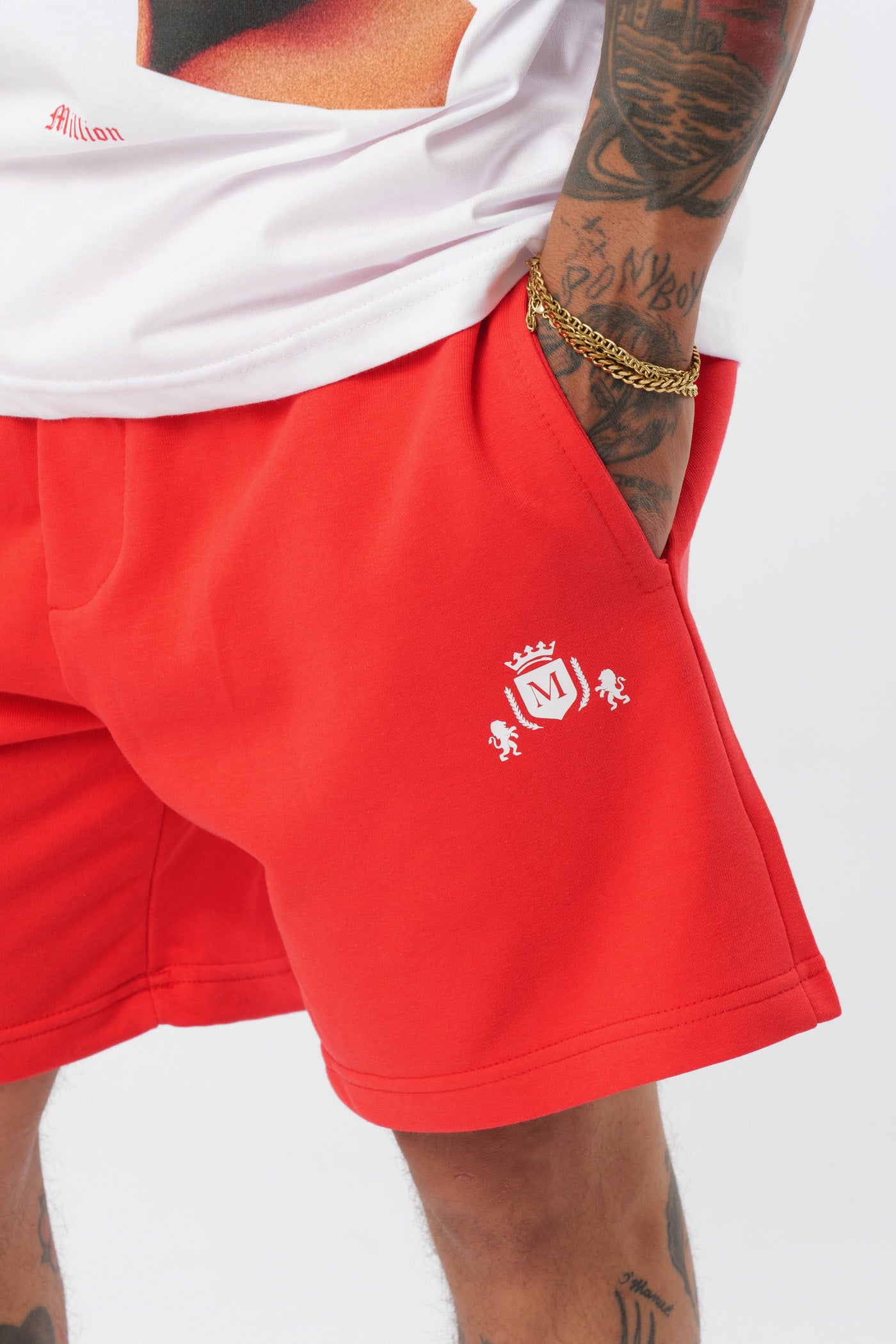 Short Drip rouge